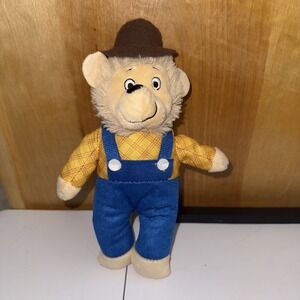 The Berenstain Bears Papa Bear Plush PBS Kids 2023 Dad Overalls Hat Southern Toy